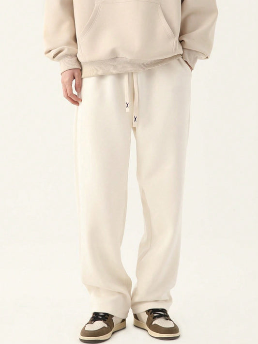 Men's Straight-Leg Knit Sports Pants For Spring And Autumn
