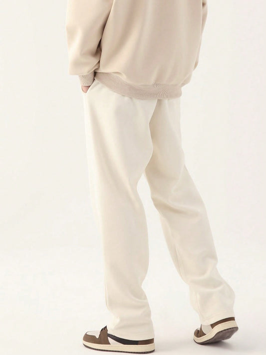 Men's Straight-Leg Knit Sports Pants For Spring And Autumn