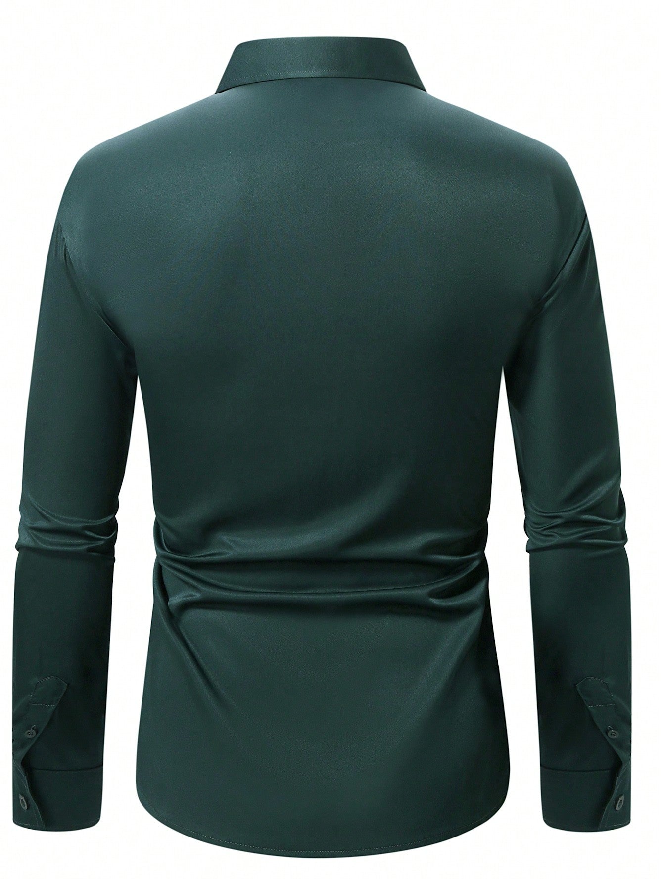 Manfinity Mode Men's Solid Color Long Sleeve Shirt