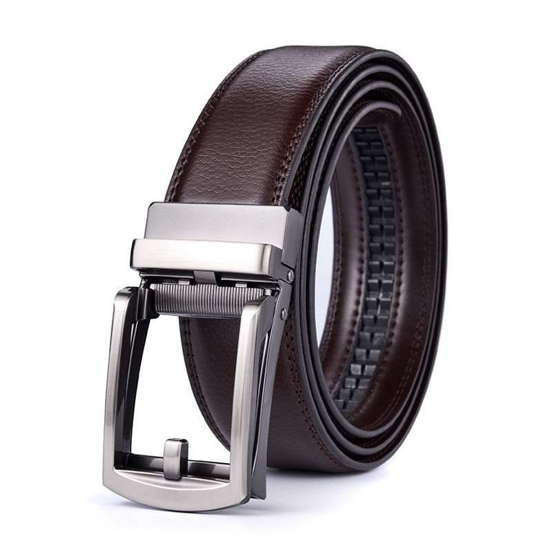 Men's Two-layer Cowhide Business Automatic Buckle BeltElevate Your Style with the Men's Two-layer Cowhide Business Automatic Buckle Belt If you are looking for a belt that combines sophistication with functionality, loo-layer Cowhide Business Automatic Buckle BeltMENLL