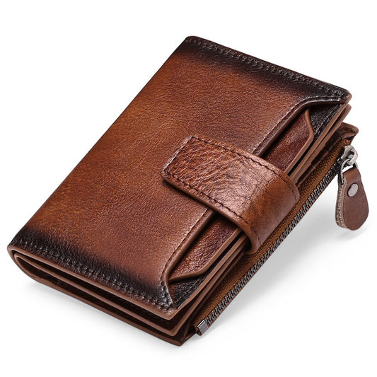 Korean Style Men's Leather Wallet with Driver's License Holder for Father's Day