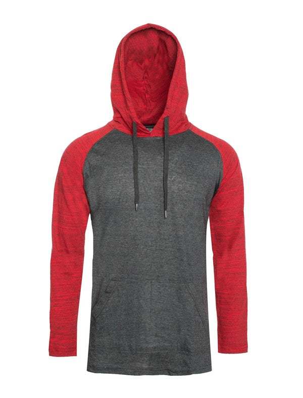 Vibrant Cotton Raglan Hoodie: Lightweight Comfort for Every Occasion