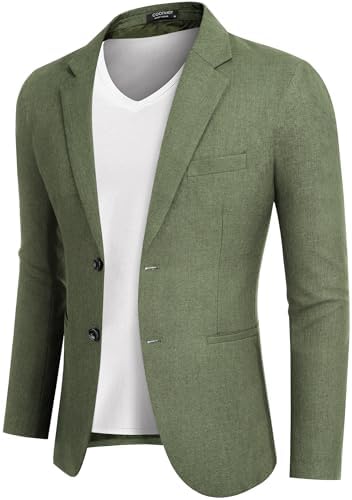 Modern Men's Casual Slim Fit Lightweight Blazer - Elegant Suit Jacket by COOFANDY