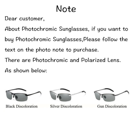 Dynamic Men's Chameleon Photochromic Sunglasses - Innovative UV Protection Eyewear