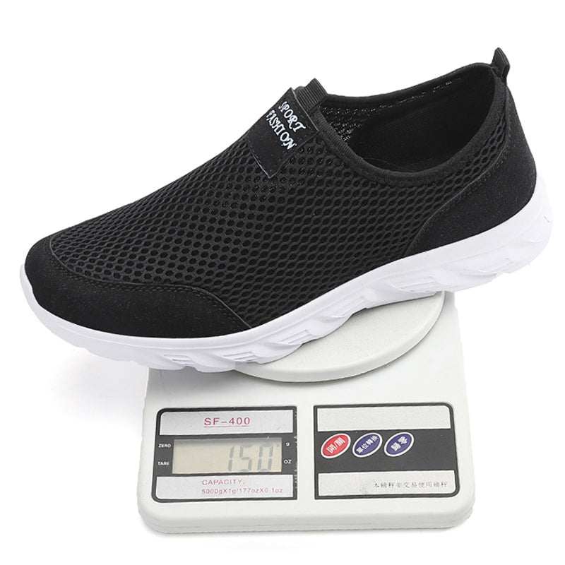 Ultimate Comfort Slip-On Sneakers for Men - Breathable, Anti-Slip Casual Flats for Outdoor Adventures (Sizes 39-47)