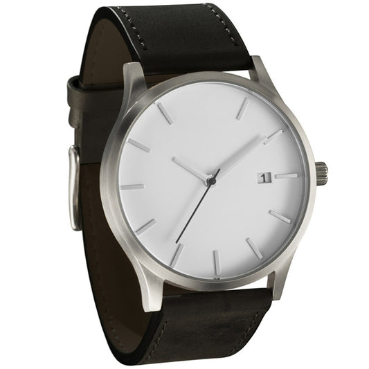 Stylish Men's Sport Watch with Leather Band