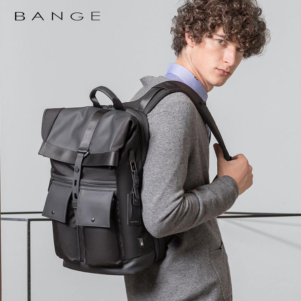 Modern BANGE Business Travel Backpack for Men - Stylish & Spacious Schoolbag