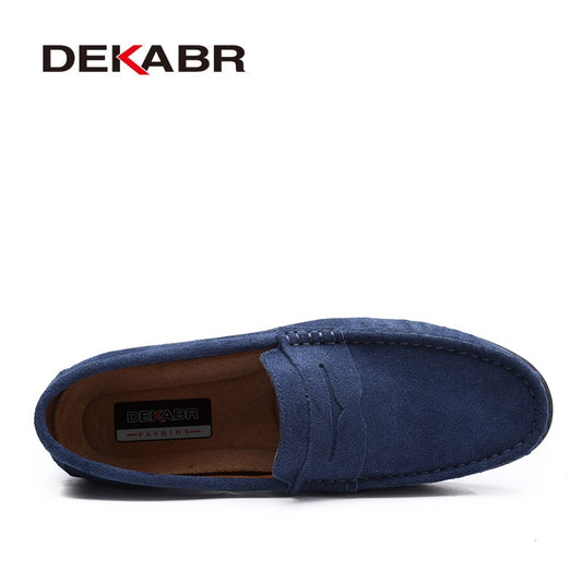 Genuine Leather Men's Loafers: Stylish Driving Shoes for Men