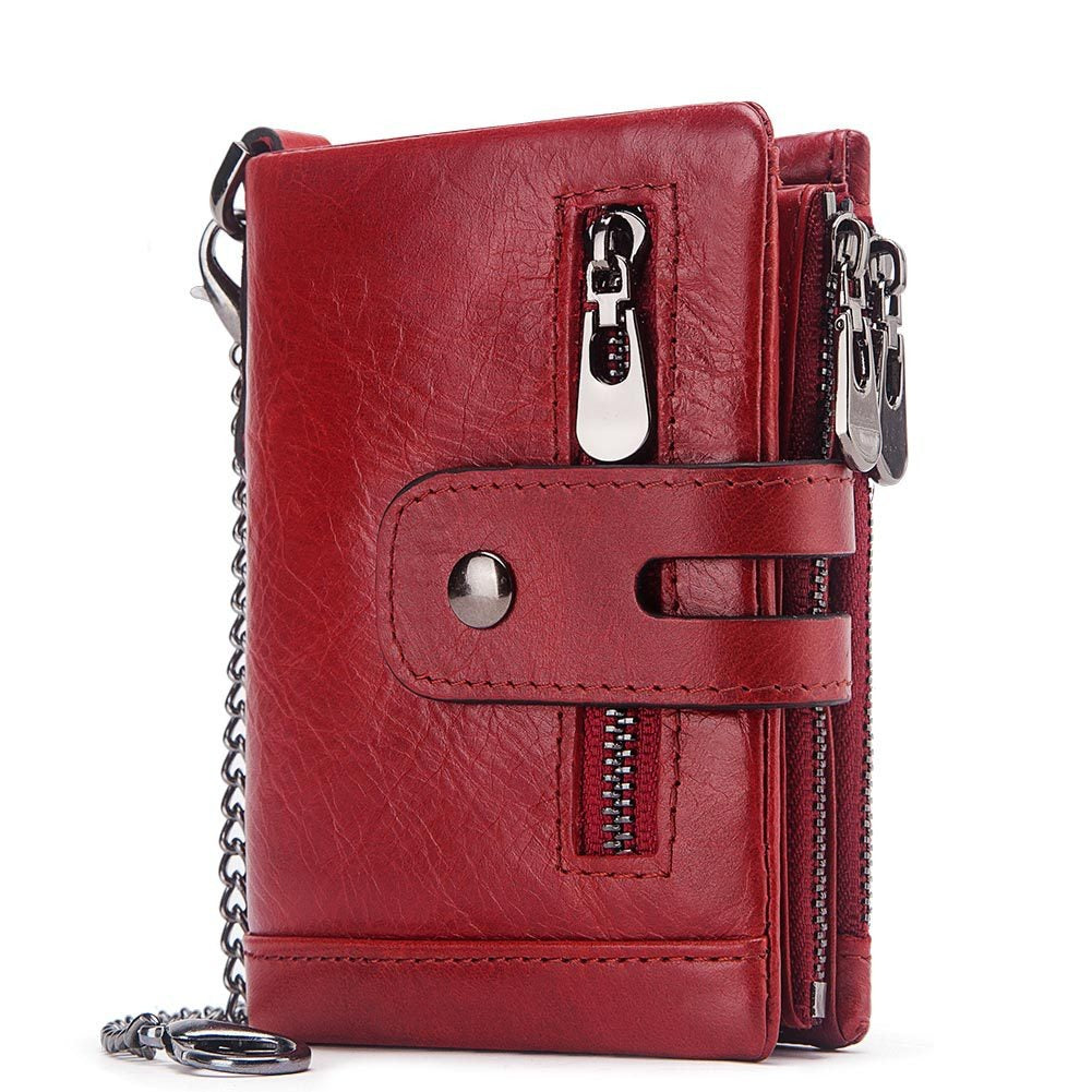 Stylish Genuine Leather Wallet with Card Organizer - Perfect Father's Day Gift