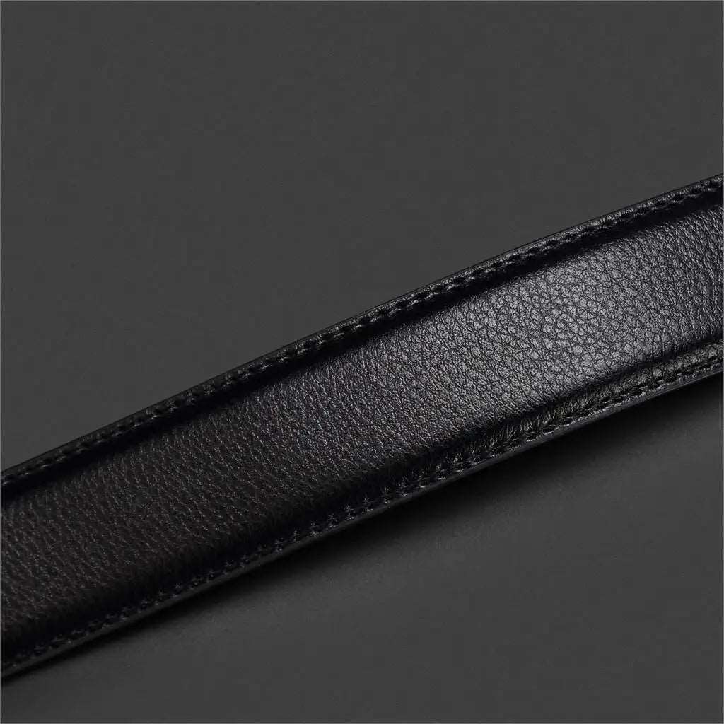 BISON DENIM New Design Carbon Fiber Men Belt Genuine Leather Cowskin Brand Luxury Black Men Strap Automatic Belt Best Men Gift