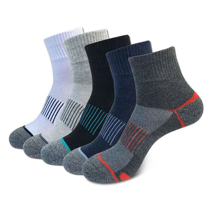 5 Pack New Men's Sport Ankle Socks Cotton Cushioned Quarter Sock AthleElevate Your Game with Our Men's Sport Ankle Socks
 Step up your athletic performance with our 5 Pack Men's Sport Ankle Socks. Designed for the modern athlete, theseSport Ankle Socks Cotton Cushioned Quarter Sock Athletic Basketball Thick Compression Outdoor Running SocksMENLL