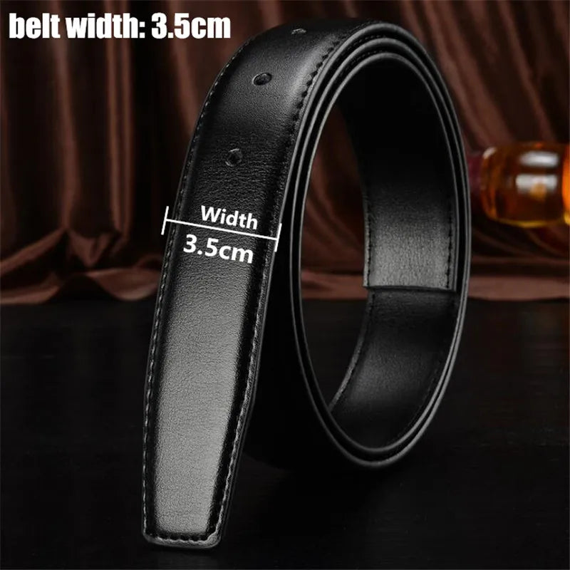 Vintage Pin Buckle Genuine Leather Men's Belt with Free Punching Tool