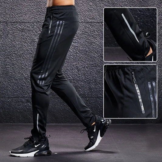 Ultimate Men's Sport Pants with Zippered Pockets - Ideal for Running, Training, and Soccer
