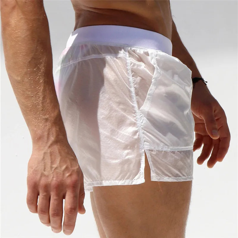 Summer Sensation Men's Sheer Swim Briefs - Stylish Swimwear for Him