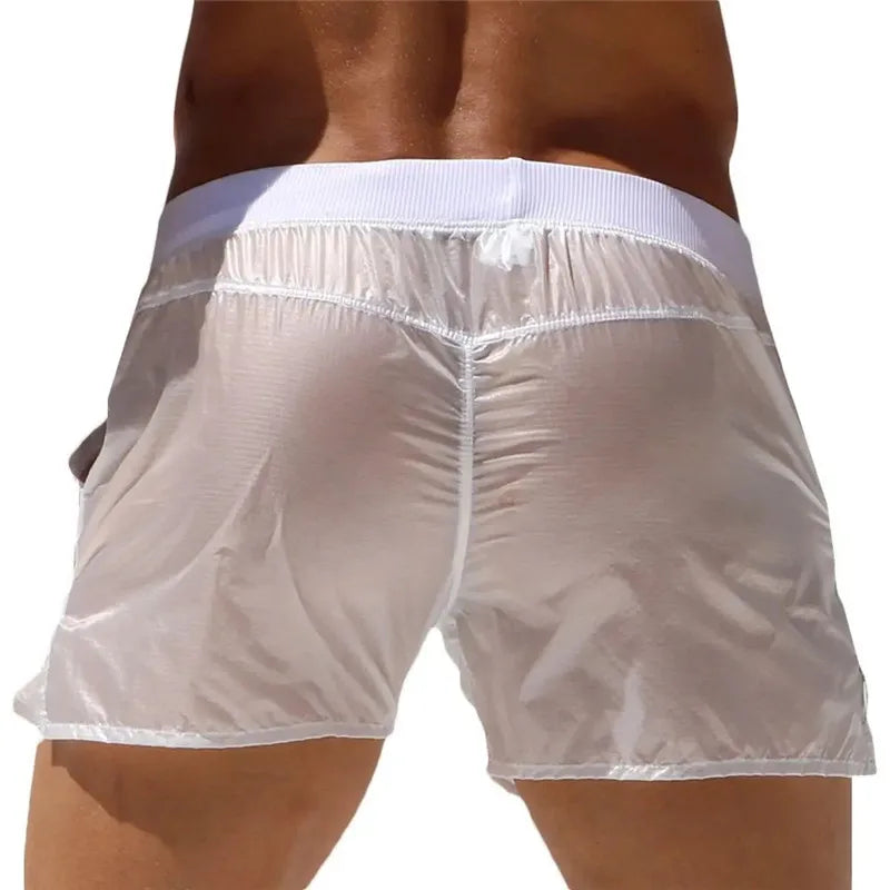 Summer Sensation Men's Sheer Swim Briefs - Stylish Swimwear for Him