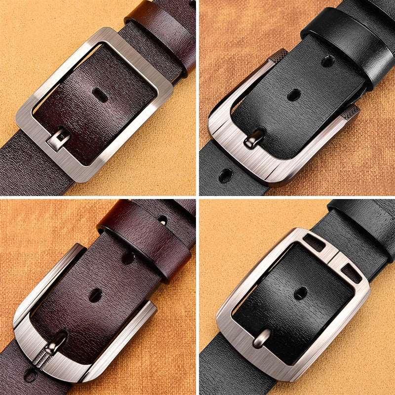 JIFANPA Cow Genuine Leather Luxury Strap Male Belts For New Fashion Classice Vintage Pin Buckle Men Belt High Quality Large size