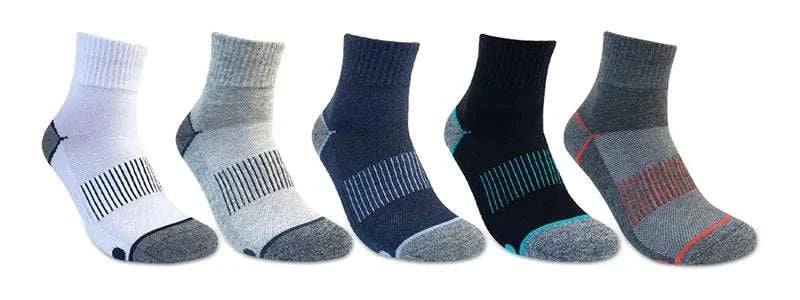 5 Pack New Men's Sport Ankle Socks Cotton Cushioned Quarter Sock AthleElevate Your Game with Our Men's Sport Ankle Socks
 Step up your athletic performance with our 5 Pack Men's Sport Ankle Socks. Designed for the modern athlete, theseSport Ankle Socks Cotton Cushioned Quarter Sock Athletic Basketball Thick Compression Outdoor Running SocksMENLL