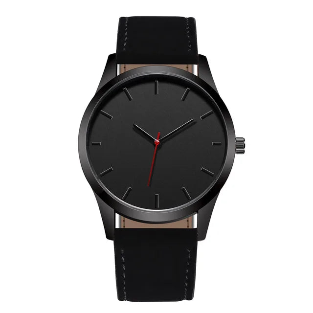 Elevate Your Style: Men's Leather Sports Watch - Effortless Sophistication