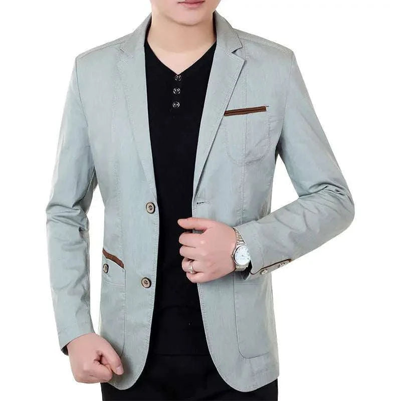 2024 New Men Suit Jacket Thin Blazers Spring Autumn Solid Business CasSPECIFICATIONSBrand Name: FAVOCENTClothing Length: regularApplicable Scene: CASUALHign-concerned Chemical: NoneMaterial: POLYESTERStyle: CasualApplicable Season: SprMen Suit Jacket Thin Blazers Spring Autumn Solid Business Casual Suit Jacket Men Clothing Blazer Hombre CoatsMENLL