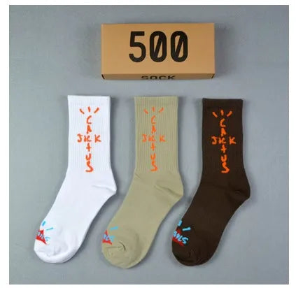 Cactus Jack Men's Cotton Crew Socks - 3 Pairs in a Box, Includes Complimentary Shipping