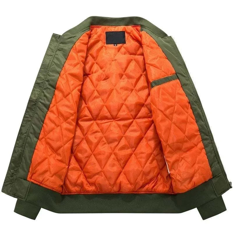 2023 New MA1 Pilot Bomb Jacket Men's Autumn and Winter Thickened BasebSPECIFICATIONSBrand Name: NoEnName_NullOrigin: Mainland ChinaCN: FujianApplicable Season: Spring and AutumnMaterial: COTTONMaterial: POLYESTERThickness: StandardLiniWinter Thickened Baseball Suit Casual Coat Men'MENLL