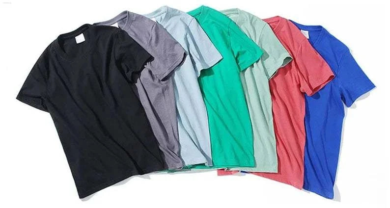 100% Cotton T-shirt Men Women Solid Color O Neck Short-sleeved Tops SuElevate Your Wardrobe with Our 100% Cotton Solid Color T-shirt
 Introducing the ultimate summer essential for both men and women - our 100% Cotton O Neck Short-sleevMen Shirts-shirt Men Women Solid ColorMENLL