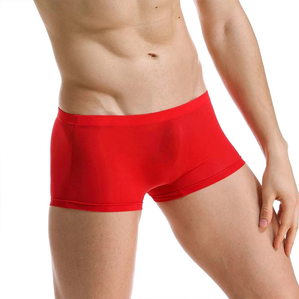 Men Ice Silk Briefs Shorts Boxer Underpants Trunks Sexy Underwear BreaElevate Your Underwear Collection with Our Men's Ice Silk Briefs
 Discover the perfect combination of comfort and style with our Men Ice Silk Briefs Shorts Boxer UndMen Ice Silk Briefs Shorts Boxer Underpants Trunks Sexy Underwear Breathable Soft Low-rise Transparent Super Thin Men BoxerMENLL