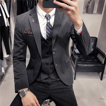 6XL 7XL (Blazers+Pants+vest) 3 Pieces Mens Suits 1 Buttons Wedding SuiElevate Your Style with Our 6XL 7XL 3-Piece Men's Suit Set
 Introducing the ultimate in formal wear – our 6XL 7XL (Blazers+Pants+Vest) 3-Piece Men's Suits, specially6XL 7XL (Blazers+Pants+vest) 3 Pieces Mens Suits 1 Buttons Wedding SuitsMENLL