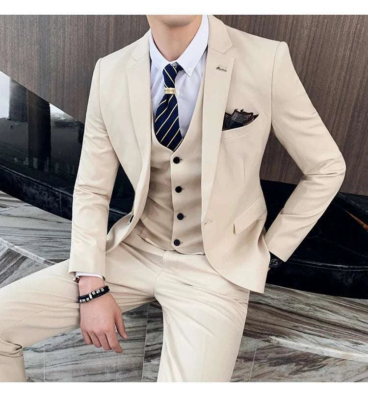 6XL 7XL (Blazers+Pants+vest) 3 Pieces Mens Suits 1 Buttons Wedding SuiElevate Your Style with Our 6XL 7XL 3-Piece Men's Suit Set
 Introducing the ultimate in formal wear – our 6XL 7XL (Blazers+Pants+Vest) 3-Piece Men's Suits, specially6XL 7XL (Blazers+Pants+vest) 3 Pieces Mens Suits 1 Buttons Wedding SuitsMENLL