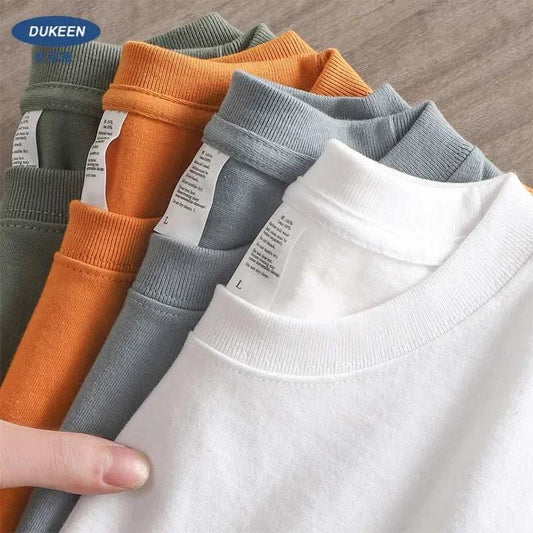 Dukeen Oversized Heavyweight T Shirt for Men Summer Short Sleeve CasuaSPECIFICATIONS
Brand Name: DUKEEN
Applicable Scene: CASUAL
Sleeve Length(cm): short（4-16inch）
Applicable Season: Four Seasons
Style: Casual
Origin: Mainland China
CNMen ShirtsMen Summer Short Sleeve Casual Cotton TeeMENLL