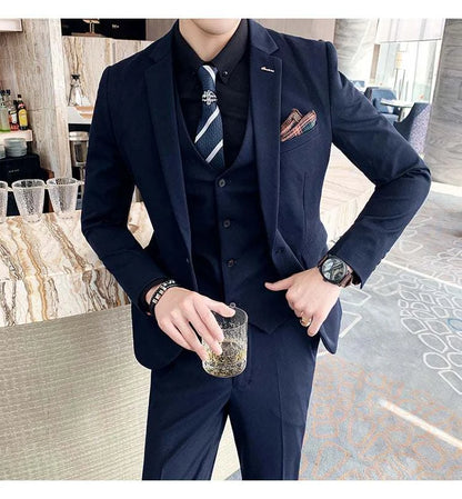 6XL 7XL (Blazers+Pants+vest) 3 Pieces Mens Suits 1 Buttons Wedding SuiElevate Your Style with Our 6XL 7XL 3-Piece Men's Suit Set
 Introducing the ultimate in formal wear – our 6XL 7XL (Blazers+Pants+Vest) 3-Piece Men's Suits, specially6XL 7XL (Blazers+Pants+vest) 3 Pieces Mens Suits 1 Buttons Wedding SuitsMENLL