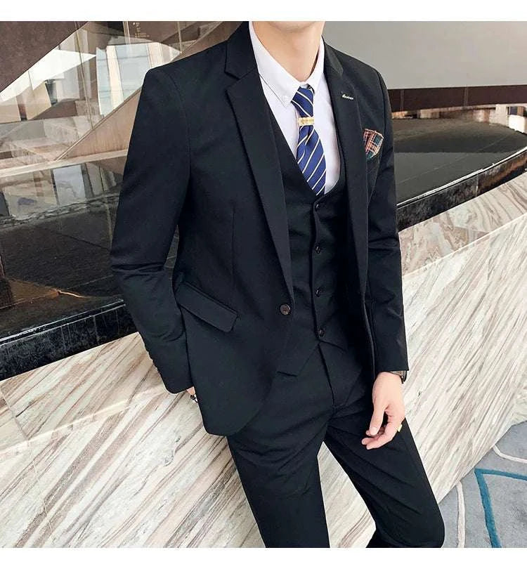 6XL 7XL (Blazers+Pants+vest) 3 Pieces Mens Suits 1 Buttons Wedding SuiElevate Your Style with Our 6XL 7XL 3-Piece Men's Suit Set
 Introducing the ultimate in formal wear – our 6XL 7XL (Blazers+Pants+Vest) 3-Piece Men's Suits, specially6XL 7XL (Blazers+Pants+vest) 3 Pieces Mens Suits 1 Buttons Wedding SuitsMENLL