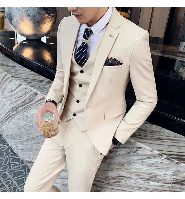 6XL 7XL (Blazers+Pants+vest) 3 Pieces Mens Suits 1 Buttons Wedding SuiElevate Your Style with Our 6XL 7XL 3-Piece Men's Suit Set
 Introducing the ultimate in formal wear – our 6XL 7XL (Blazers+Pants+Vest) 3-Piece Men's Suits, specially6XL 7XL (Blazers+Pants+vest) 3 Pieces Mens Suits 1 Buttons Wedding SuitsMENLL