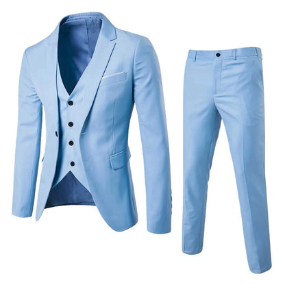 Men’S Suit Slim 3 Piece Suit Business Wedding Party Vest & Pants Coat Elevate Your Style with Our Men's Slim 3 Piece Suit
 Introducing the ultimate choice for the modern man - the Men's Suit Slim 3 Piece Suit. Designed for business, weSuit Slim 3 Piece Suit Business Wedding Party Vest & Pants Coat Casual Solid Blazers Coat Jacket LuxuryMENLL