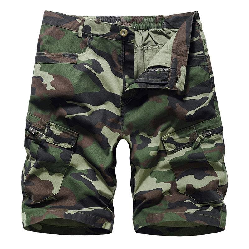 Adventure-Ready Men's Camouflage Cargo Shorts for Comfortable Outdoor Style