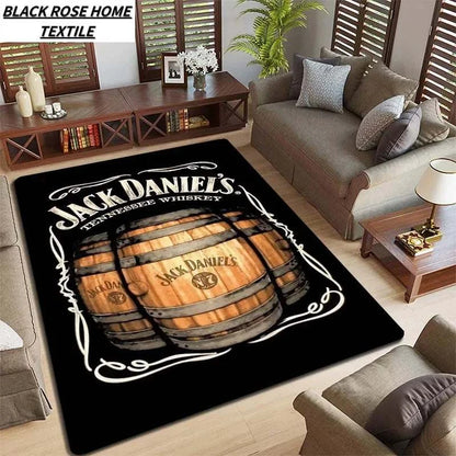 Fashion Art HD Print jack-D-daniels Carpet Home Living Room Sofa CorriTransform Your Space with the Fashion Art HD Print Jack-D-Daniels Carpet
 Elevate the ambiance of your home, club, or bar with our stunning Fashion Art HD Print Jack-daniels Carpet Home Living Room Sofa Corridor Floor Mat Bar Club Atmosphere Decoration Anti slip RugMENLL