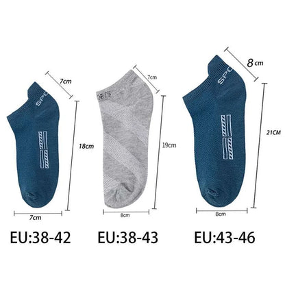 Ultimate Comfort Men's Ankle Socks - 5 Pairs of Breathable Sports-Ready Thin Cut Casual Wear!