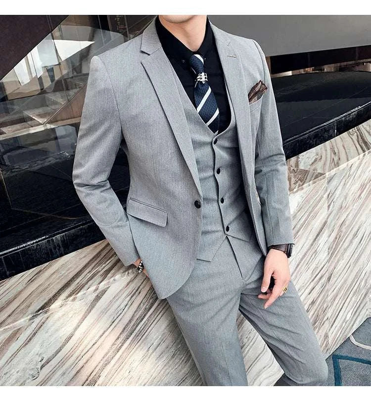 6XL 7XL (Blazers+Pants+vest) 3 Pieces Mens Suits 1 Buttons Wedding SuiElevate Your Style with Our 6XL 7XL 3-Piece Men's Suit Set
 Introducing the ultimate in formal wear – our 6XL 7XL (Blazers+Pants+Vest) 3-Piece Men's Suits, specially6XL 7XL (Blazers+Pants+vest) 3 Pieces Mens Suits 1 Buttons Wedding SuitsMENLL