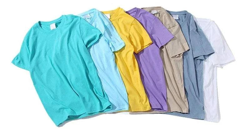 100% Cotton T-shirt Men Women Solid Color O Neck Short-sleeved Tops SuElevate Your Wardrobe with Our 100% Cotton Solid Color T-shirt
 Introducing the ultimate summer essential for both men and women - our 100% Cotton O Neck Short-sleevMen Shirts-shirt Men Women Solid ColorMENLL