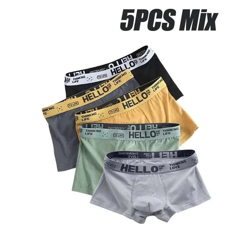 5pcs Mens Underwear Male Boxers Sexy Underpant Comfortable Breathable Discover Unmatched Comfort with Our 5pcs Men's Underwear Boxers
 Upgrade your underwear collection with our 5pcs Men's Underwear Boxers. Designed for the modern man,5pcs Mens Underwear Male Boxers Sexy Underpant Comfortable Breathable FashionMENLL