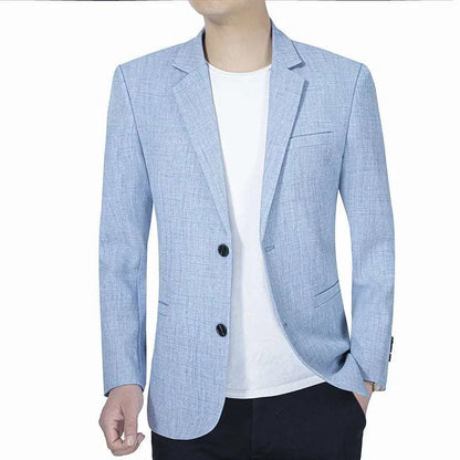 2024 New Men Suit Jacket Thin Blazers Spring Autumn Solid Business CasSPECIFICATIONSBrand Name: FAVOCENTClothing Length: regularApplicable Scene: CASUALHign-concerned Chemical: NoneMaterial: POLYESTERStyle: CasualApplicable Season: SprMen Suit Jacket Thin Blazers Spring Autumn Solid Business Casual Suit Jacket Men Clothing Blazer Hombre CoatsMENLL