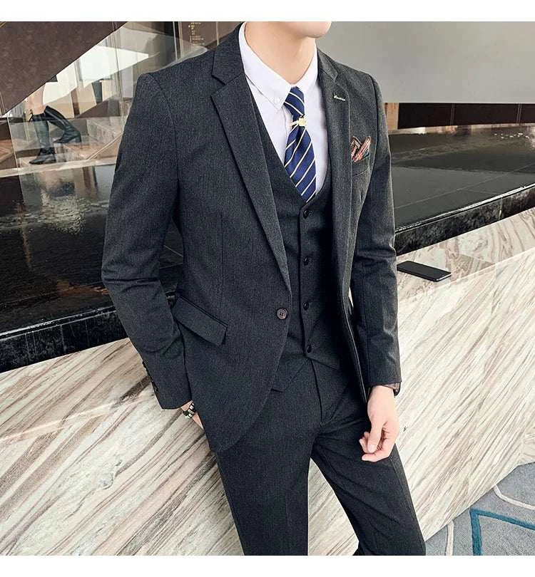 6XL 7XL (Blazers+Pants+vest) 3 Pieces Mens Suits 1 Buttons Wedding SuiElevate Your Style with Our 6XL 7XL 3-Piece Men's Suit Set
 Introducing the ultimate in formal wear – our 6XL 7XL (Blazers+Pants+Vest) 3-Piece Men's Suits, specially6XL 7XL (Blazers+Pants+vest) 3 Pieces Mens Suits 1 Buttons Wedding SuitsMENLL