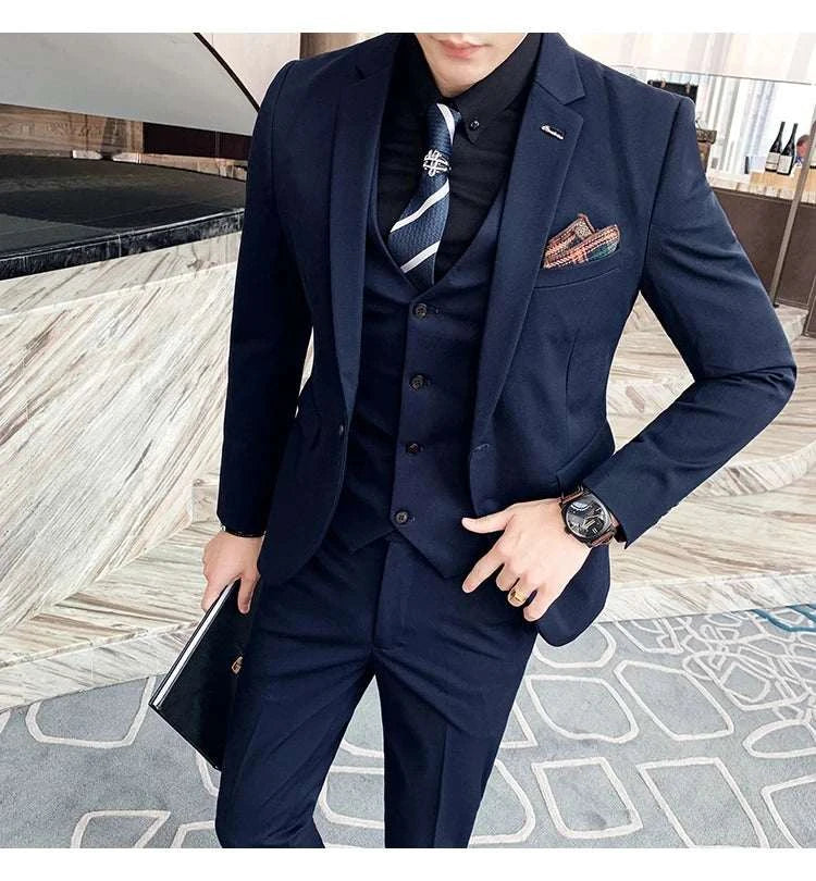 6XL 7XL (Blazers+Pants+vest) 3 Pieces Mens Suits 1 Buttons Wedding SuiElevate Your Style with Our 6XL 7XL 3-Piece Men's Suit Set
 Introducing the ultimate in formal wear – our 6XL 7XL (Blazers+Pants+Vest) 3-Piece Men's Suits, specially6XL 7XL (Blazers+Pants+vest) 3 Pieces Mens Suits 1 Buttons Wedding SuitsMENLL