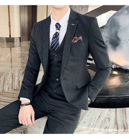 6XL 7XL (Blazers+Pants+vest) 3 Pieces Mens Suits 1 Buttons Wedding SuiElevate Your Style with Our 6XL 7XL 3-Piece Men's Suit Set
 Introducing the ultimate in formal wear – our 6XL 7XL (Blazers+Pants+Vest) 3-Piece Men's Suits, specially6XL 7XL (Blazers+Pants+vest) 3 Pieces Mens Suits 1 Buttons Wedding SuitsMENLL