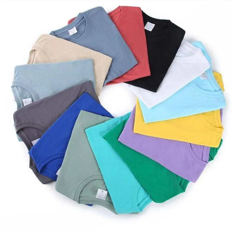 100% Cotton T-shirt Men Women Solid Color O Neck Short-sleeved Tops SuElevate Your Wardrobe with Our 100% Cotton Solid Color T-shirt
 Introducing the ultimate summer essential for both men and women - our 100% Cotton O Neck Short-sleevMen Shirts-shirt Men Women Solid ColorMENLL