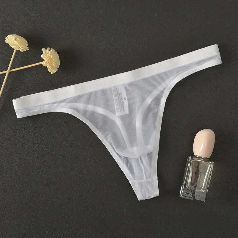 3Pcs/lot Mens Underwear Sexy Transparent Mesh Gauze Bikini G-string ThElevate Your Underwear Collection
 Discover the perfect blend of comfort and style with our 3Pcs Men's Underwear Set. Crafted for the modern man who values both func3Pcs/lot Mens Underwear Sexy Transparent Mesh Gauze BikiniMENLL