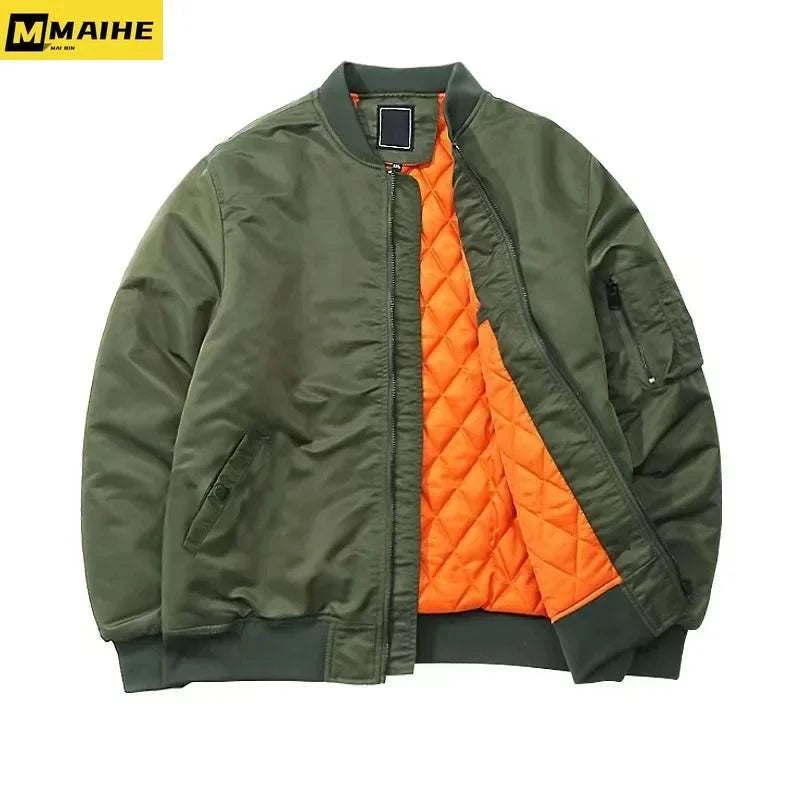 2023 New MA1 Pilot Bomb Jacket Men's Autumn and Winter Thickened BasebSPECIFICATIONSBrand Name: NoEnName_NullOrigin: Mainland ChinaCN: FujianApplicable Season: Spring and AutumnMaterial: COTTONMaterial: POLYESTERThickness: StandardLiniWinter Thickened Baseball Suit Casual Coat Men'MENLL