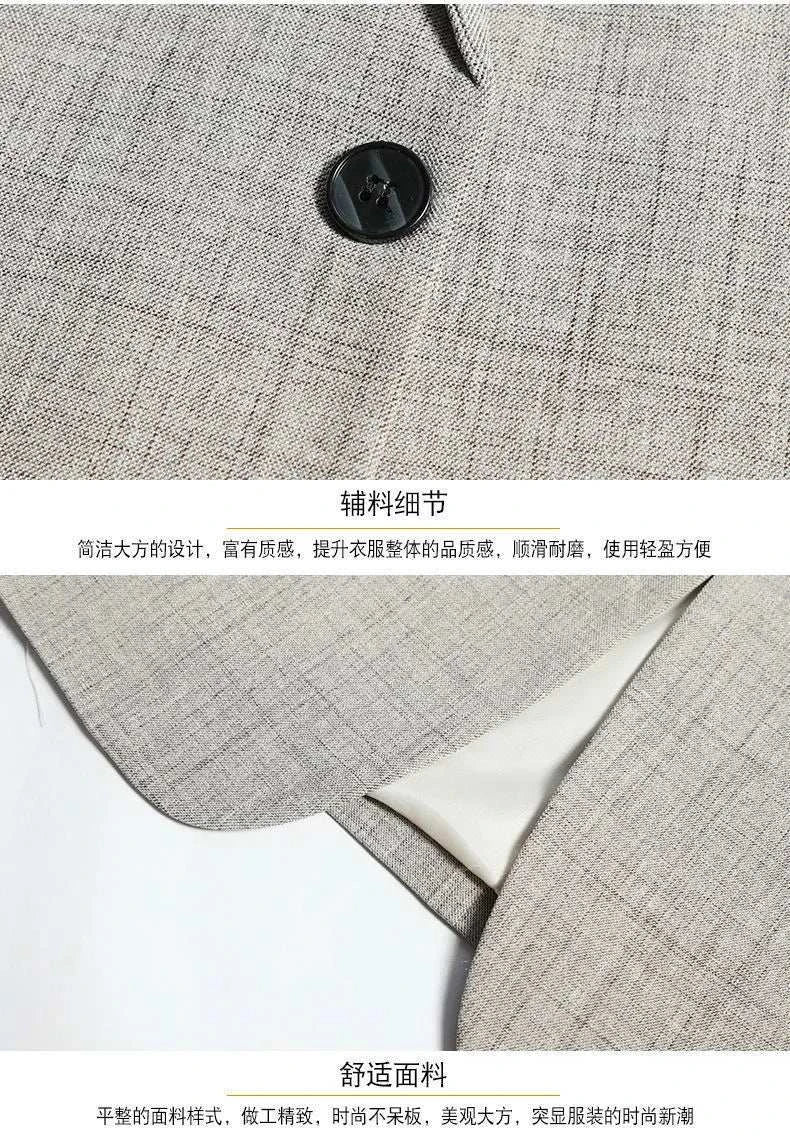 2024 New Men Suit Jacket Thin Blazers Spring Autumn Solid Business CasSPECIFICATIONSBrand Name: FAVOCENTClothing Length: regularApplicable Scene: CASUALHign-concerned Chemical: NoneMaterial: POLYESTERStyle: CasualApplicable Season: SprMen Suit Jacket Thin Blazers Spring Autumn Solid Business Casual Suit Jacket Men Clothing Blazer Hombre CoatsMENLL