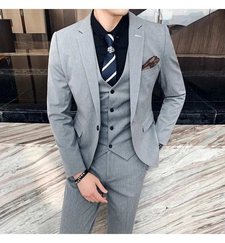 6XL 7XL (Blazers+Pants+vest) 3 Pieces Mens Suits 1 Buttons Wedding SuiElevate Your Style with Our 6XL 7XL 3-Piece Men's Suit Set
 Introducing the ultimate in formal wear – our 6XL 7XL (Blazers+Pants+Vest) 3-Piece Men's Suits, specially6XL 7XL (Blazers+Pants+vest) 3 Pieces Mens Suits 1 Buttons Wedding SuitsMENLL