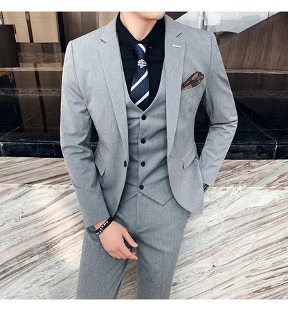 6XL 7XL (Blazers+Pants+vest) 3 Pieces Mens Suits 1 Buttons Wedding SuiElevate Your Style with Our 6XL 7XL 3-Piece Men's Suit Set
 Introducing the ultimate in formal wear – our 6XL 7XL (Blazers+Pants+Vest) 3-Piece Men's Suits, specially6XL 7XL (Blazers+Pants+vest) 3 Pieces Mens Suits 1 Buttons Wedding SuitsMENLL